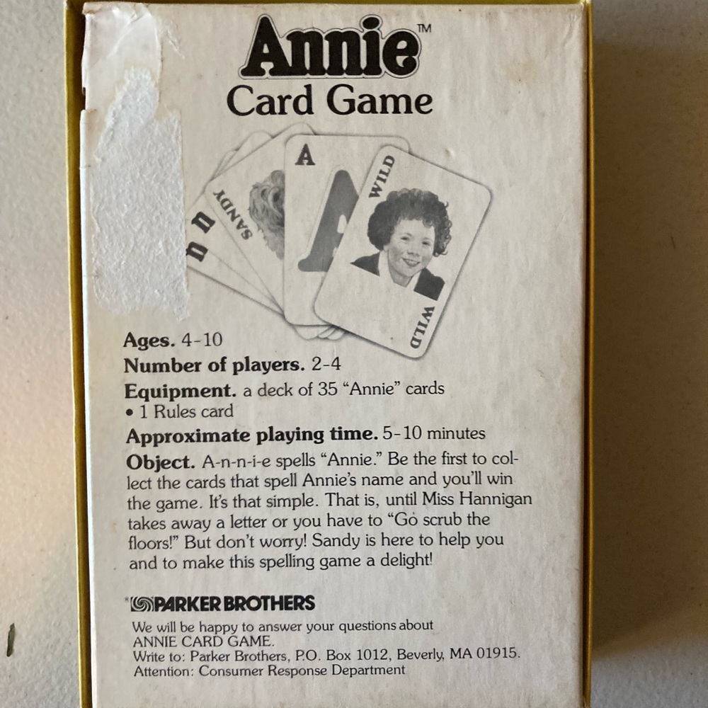 Annie Card Game - Picture 2 of 3